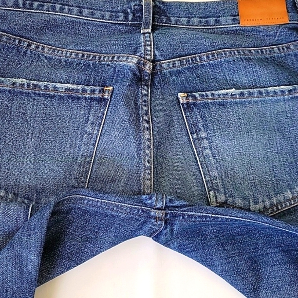 Citizens of Humanity GIA HIGH RISE ANKLE STRAIGHT LEG IN RESTLESS Size 27 Button - Picture 13 of 16